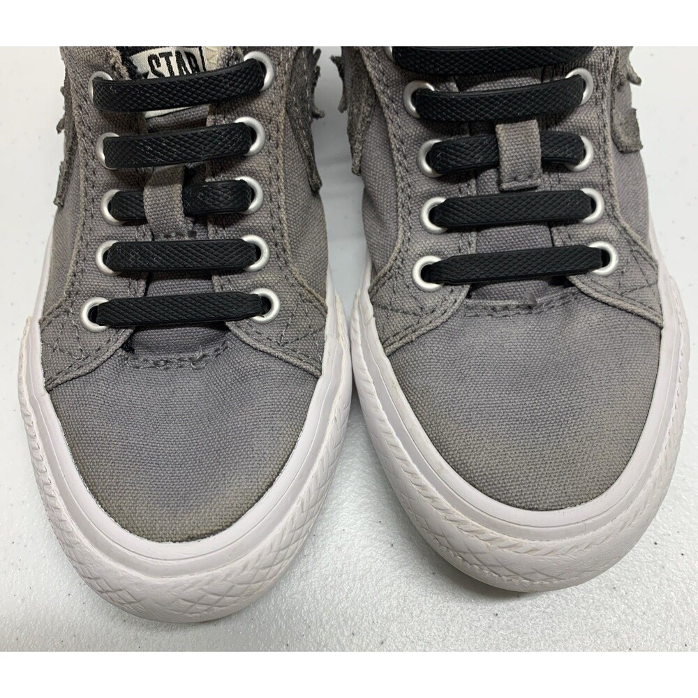 Converse Pro Blaze Shoes Sneakers Youth 13 Gray Star Chevron Canvas - Picture 8 of 9